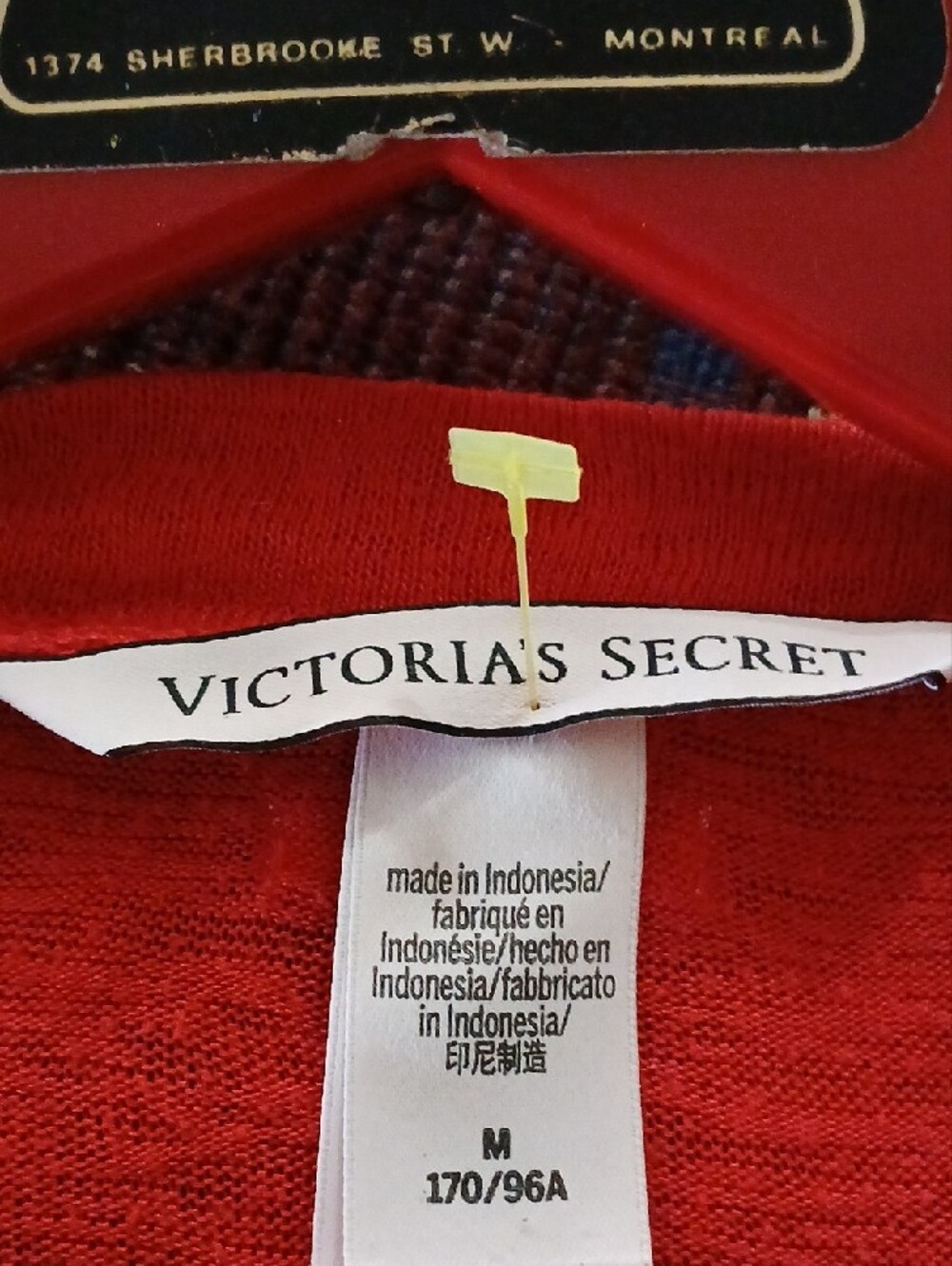 Victoria's Secret Red Long-Sleeve Crewneck Top - Picture 8 of 8